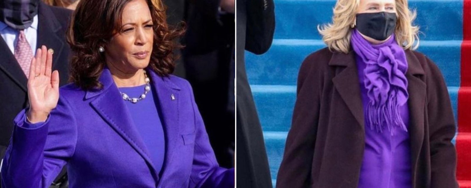 Voici pourquoi Kamala Harris, Hillary Clinton et Michelle Obama portaient du mauve à l'inauguration de Joe Biden