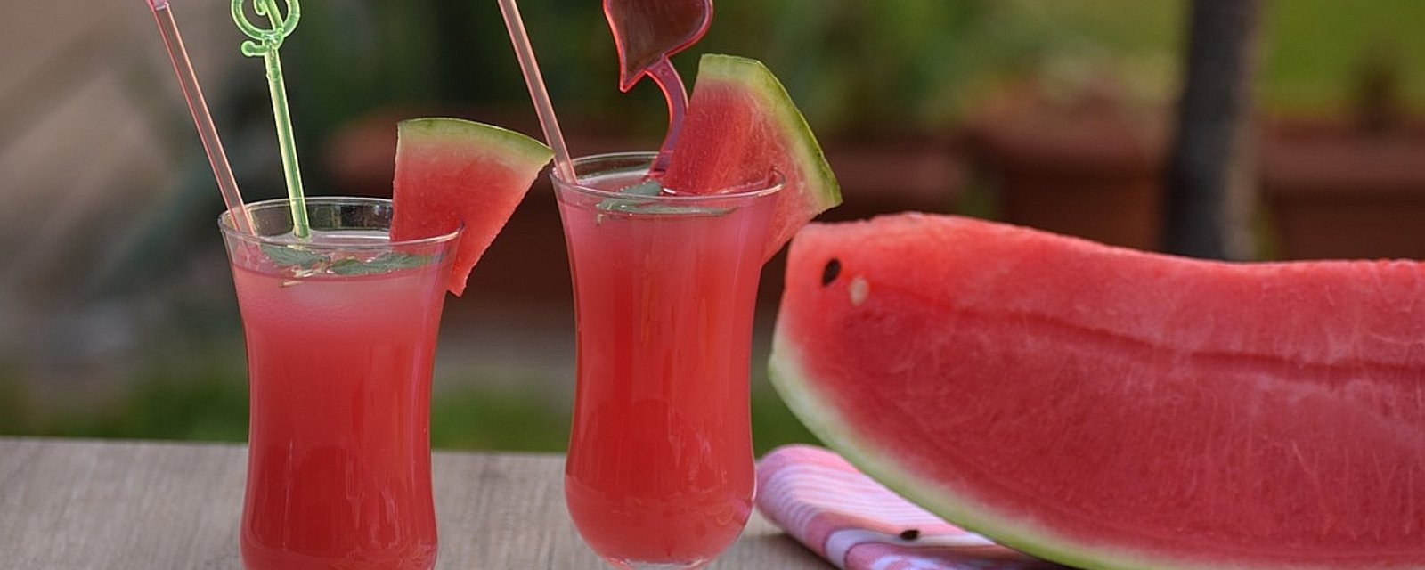 Margaritas roses au melon d'eau