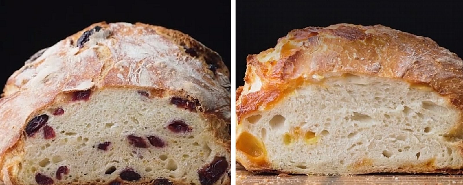 À partir d’une seule recette de pain croûté, confectionnez 4 délicieuses variantes