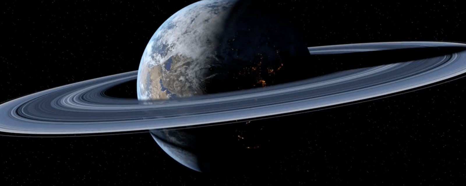 Voici à quoi ressemblerait notre vie si la Terre avait des anneaux comme Saturne!