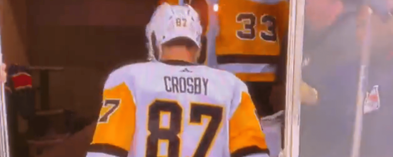 Sidney Crosby quitte la rencontre!