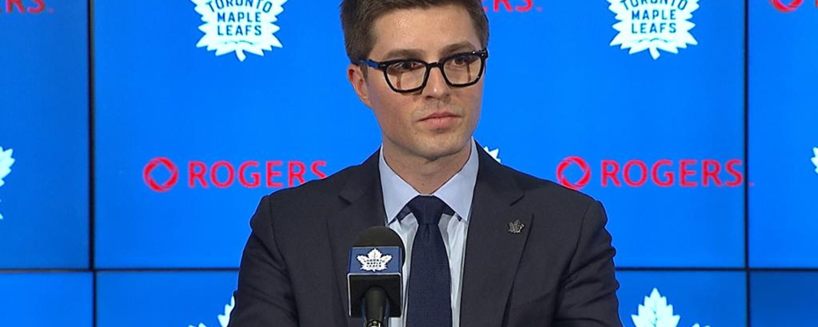 Les Maple Leafs mis à l'amende par la LNH pour ne pas avoir respecté le congé des fêtes