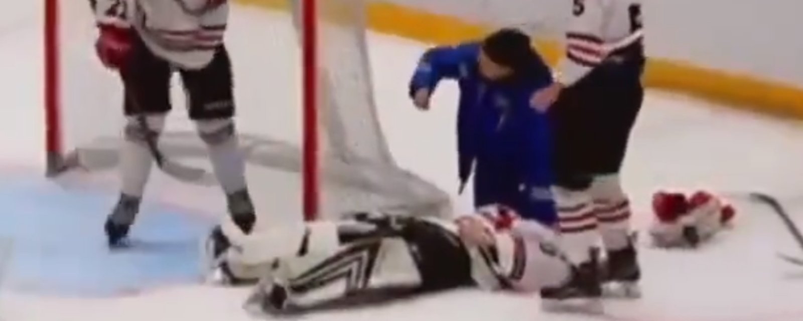 Un gardien de 15 ans gravement coupé au cou après avoir été atteint par un patin 