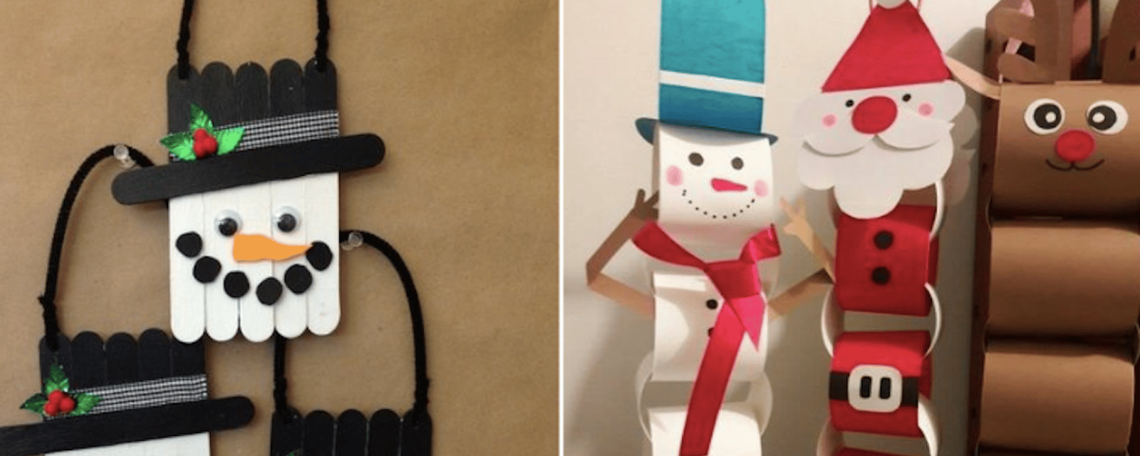 14 idées de bricolages de Noël à proposer aux enfants