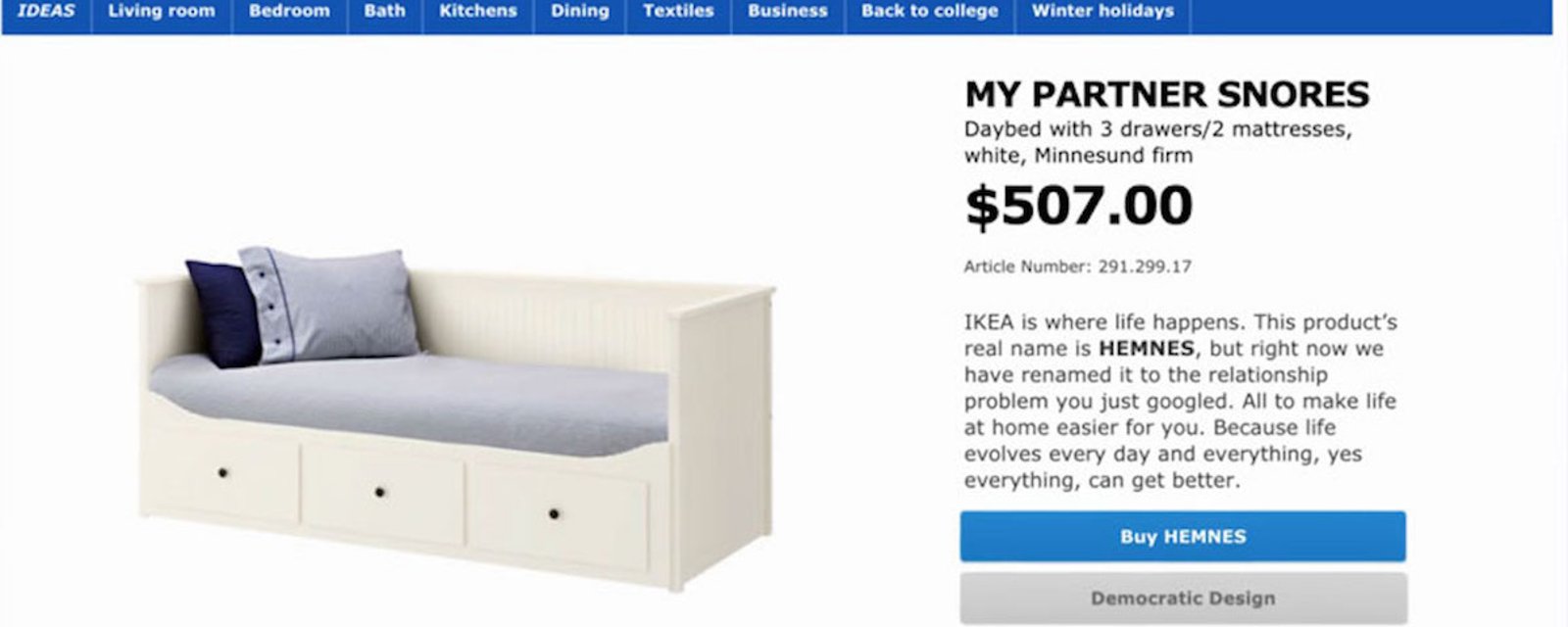 IKEA a renommé certains de ses produits en se basant sur les recherches populaires sur Google