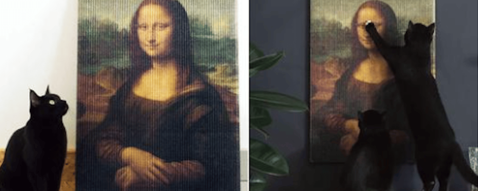 Des griffoirs pour chats qui reprennent des tableaux de grands peintres