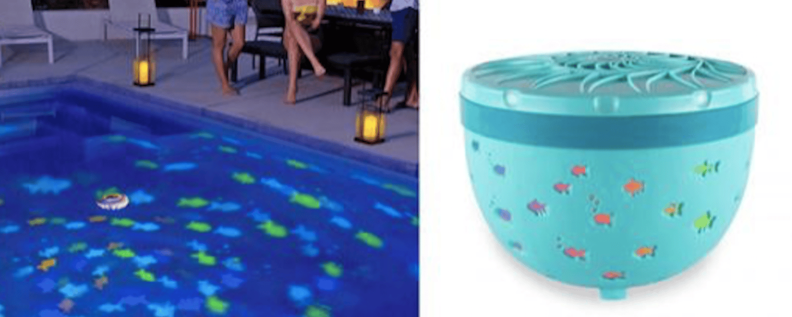 Un projecteur flottant pour la piscine pour enjoliver votre été