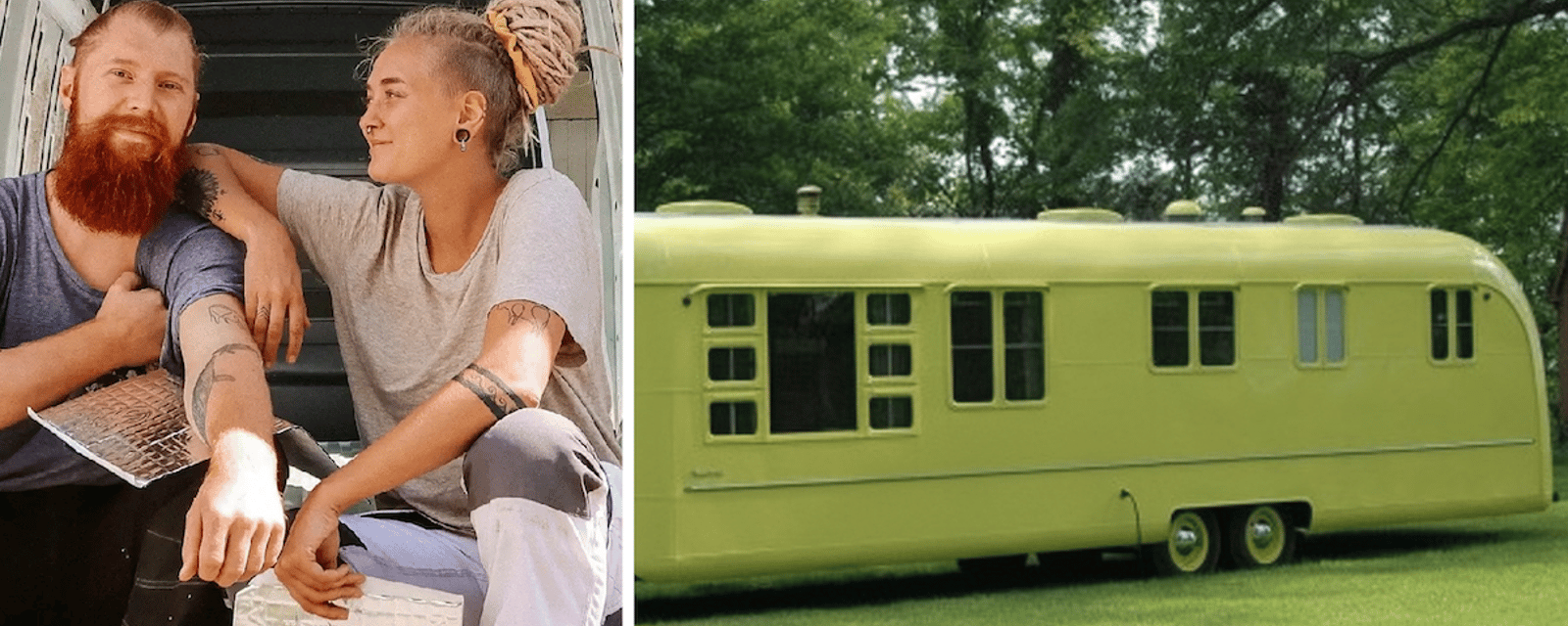 Un couple achète une caravane de 1953 pour 1 700 $ et la transforme en maison
