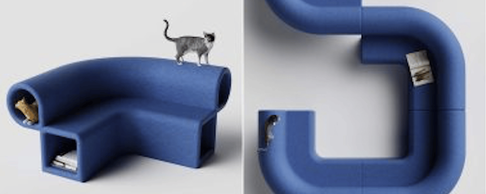 Le canapé modulable qui ferait très plaisir à votre chat