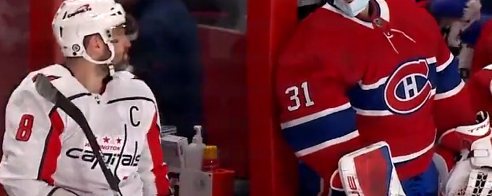 Alex Ovechkin welcomes Carey Price back to the NHL.
