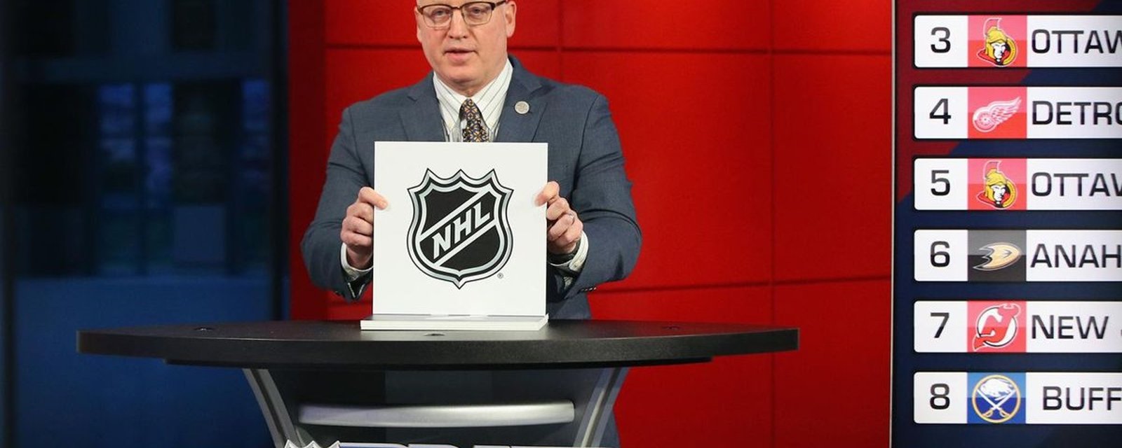 NHL announces Draft Lottery odds for all 16 eliminated teams.
