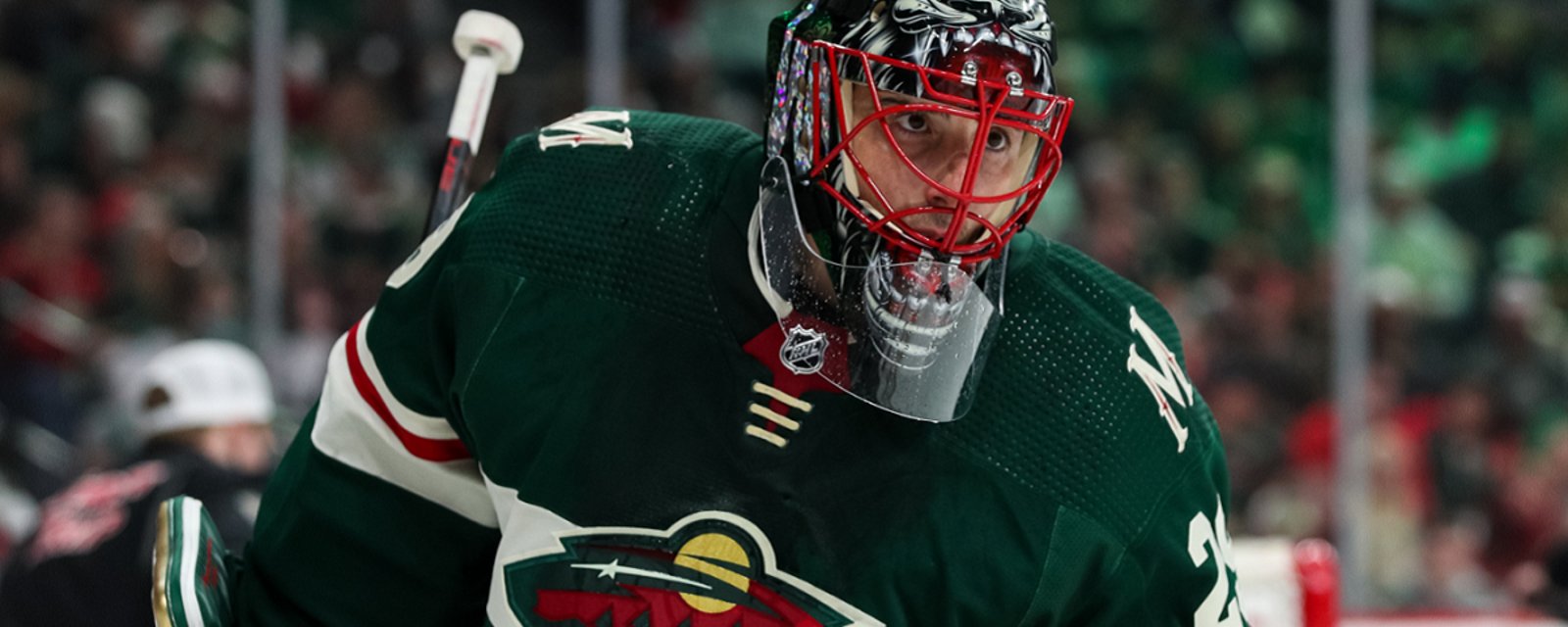 Marc-Andre Fleury leaves the Wild after going ballistic on Saturday night.