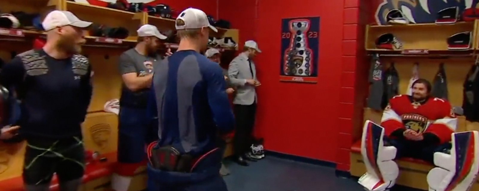 An emotional Bobrovsky sobs after Panthers clinch Stanley Cup Final berth