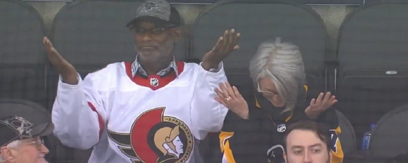 Mom and Dad crack up after both their sons get hauled off with matching penalties.