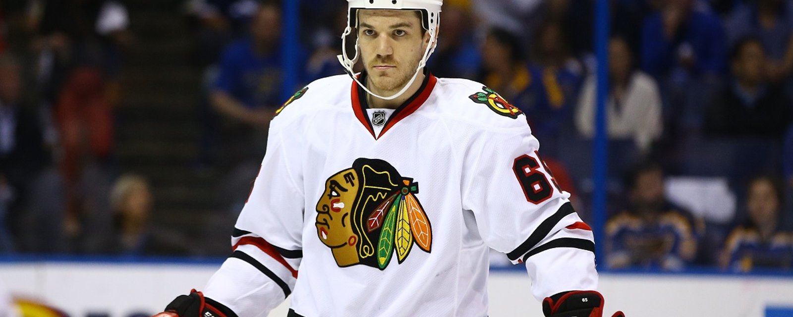 Andrew Shaw becomes the first NHL player to defend Jacob Panetta.