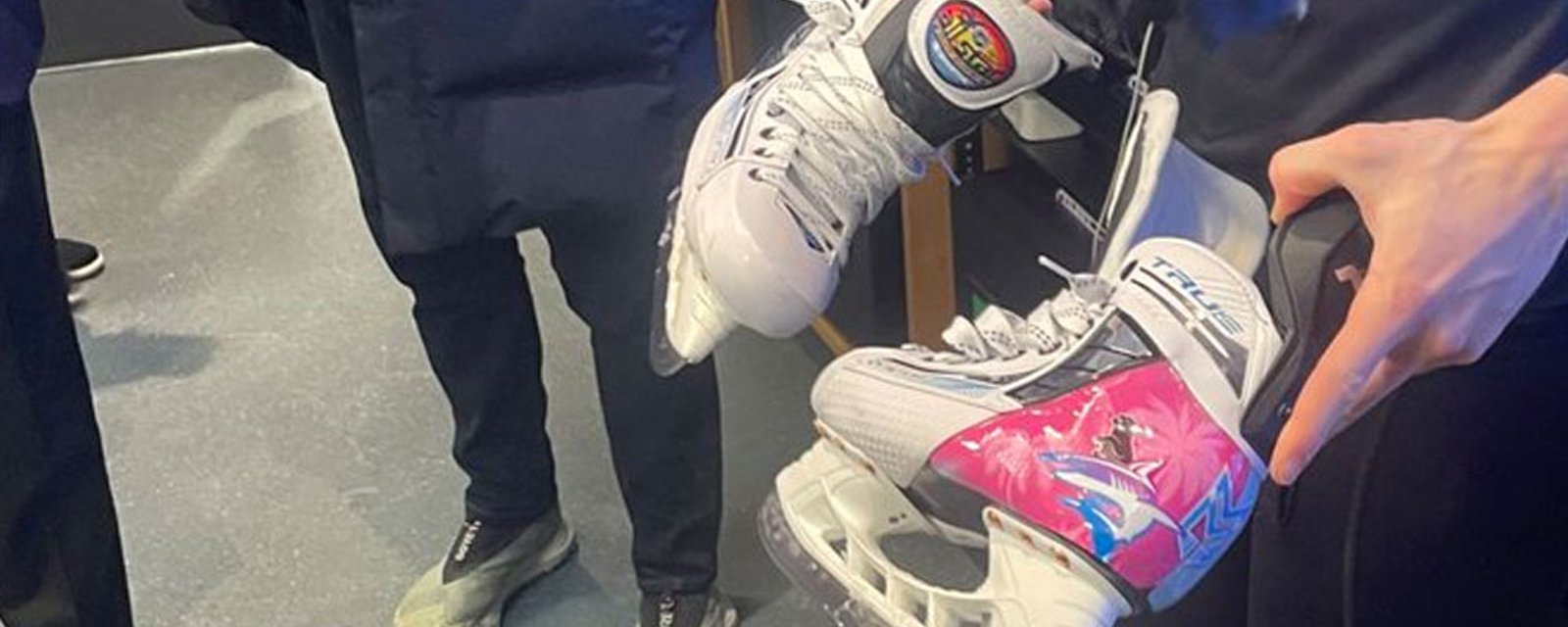Mitch Marner shows off custom “Miami Vice” skates for NHL All-Star Game