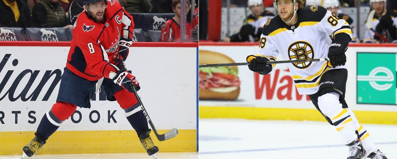 David Pastrnak deletes picture with Ovechkin after backlash