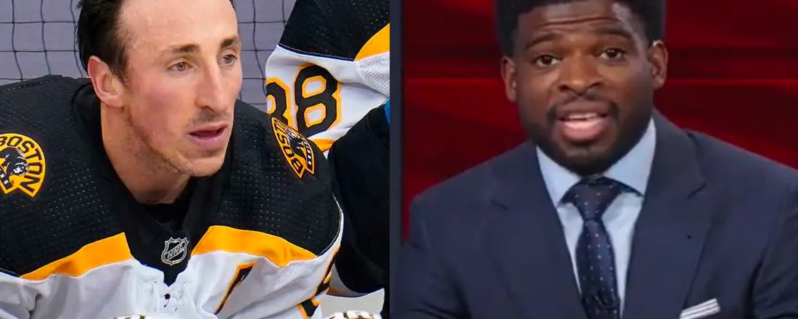 P.K. Subban deliberately takes a shot at Brad Marchand!
