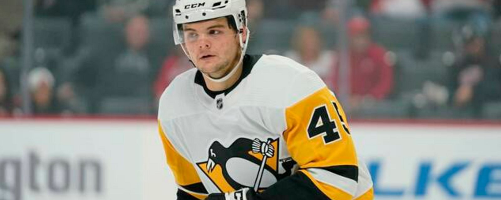 Penguins forward placed on waivers, Monday.