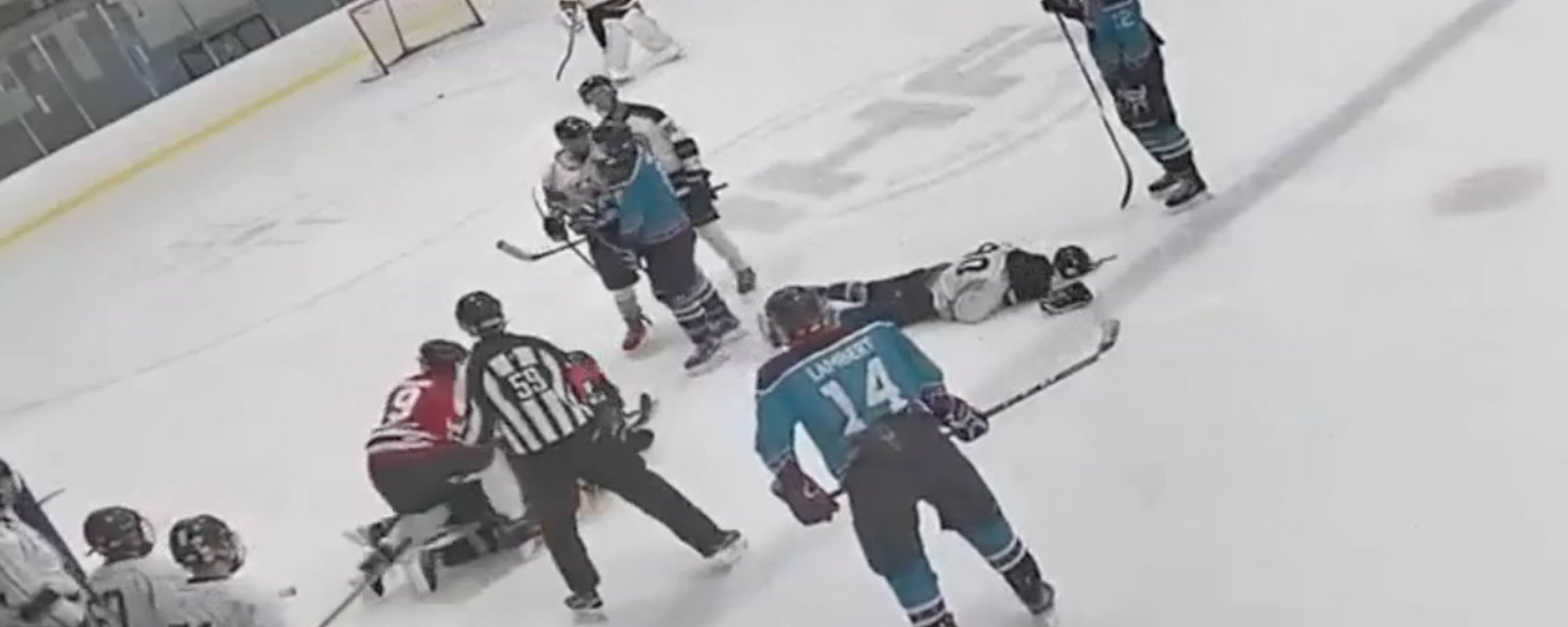 Player uses skate blade to attack rival’s face during on-ice fight