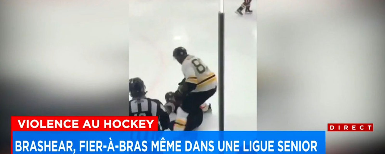 Donald Brashear goes off, takes on two guys in Quebec senior league