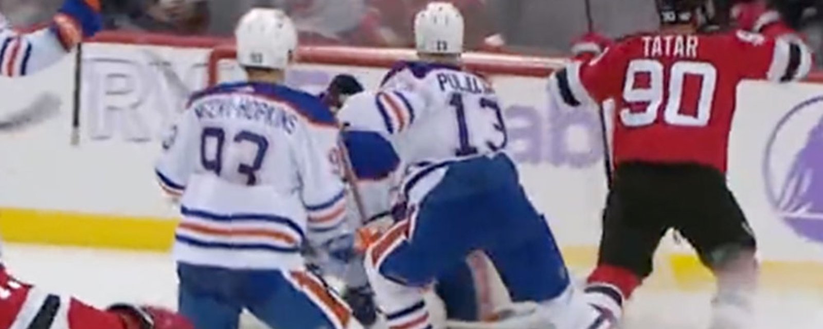 Tatar scores an absolutely ridiculous goal against Oilers