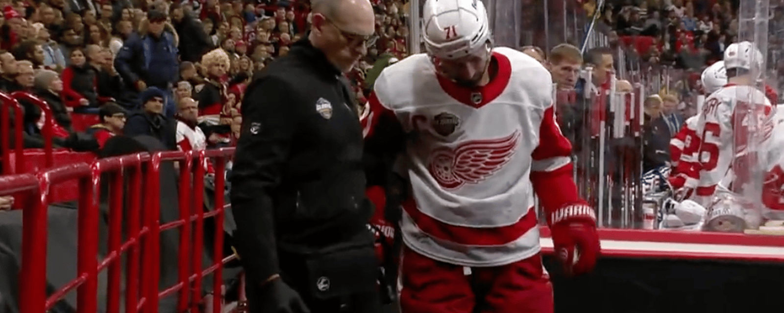 Red Wings captain Dylan Larkin manages to avoid serious injury 