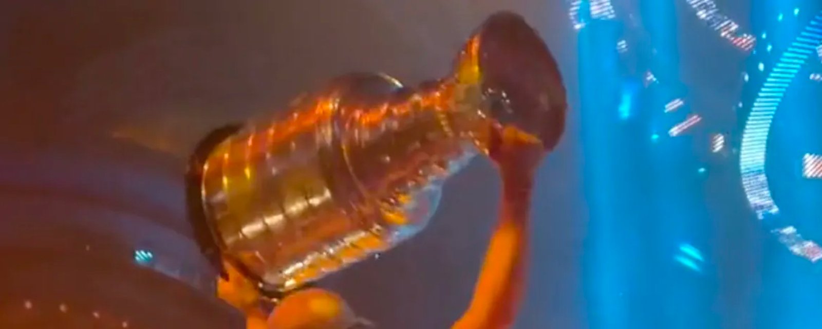 This is how the Golden Knights partied with the Stanley Cup last night!