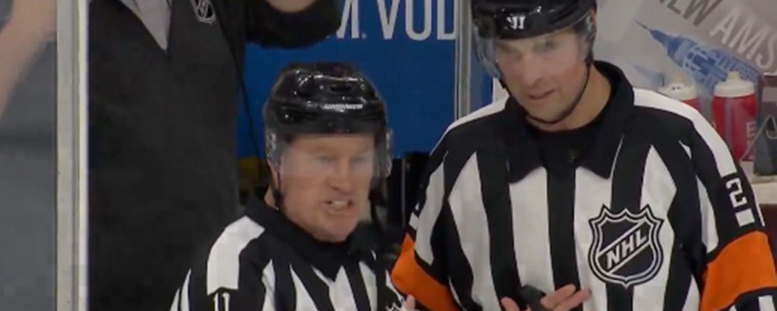 Controversy early in Flyers and Capitals game this evening