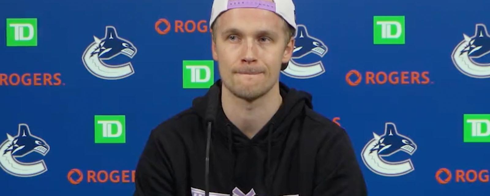 Elias Pettersson reveals why he stopped contract negotiations with the Canucks