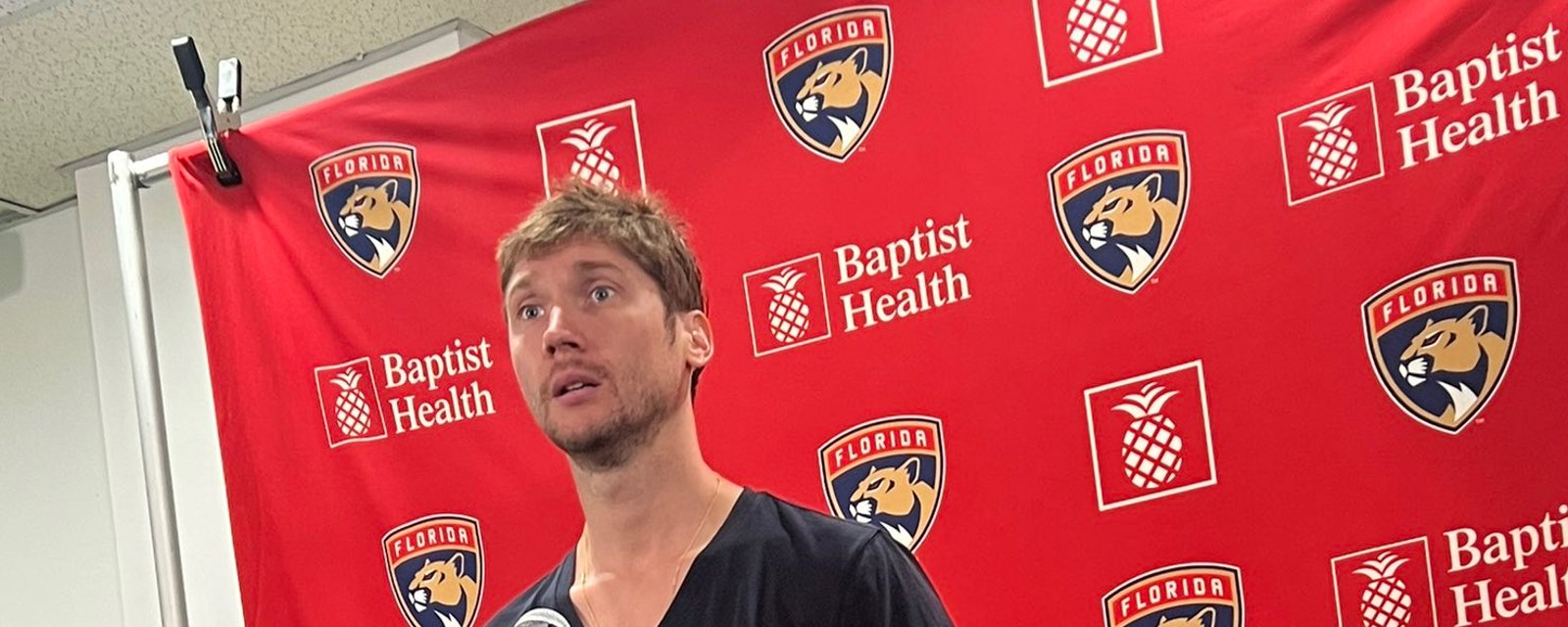 Sergei Bobrovsky lands in controversy on the first day of training camp 