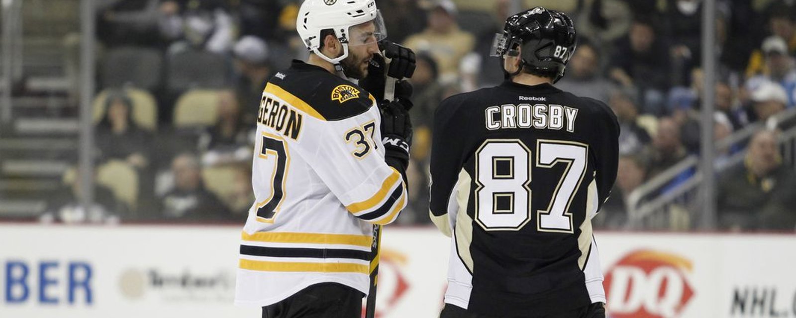 Sidney Crosby gets advice from Patrice Bergeron about move to a Stanley Cup contender
