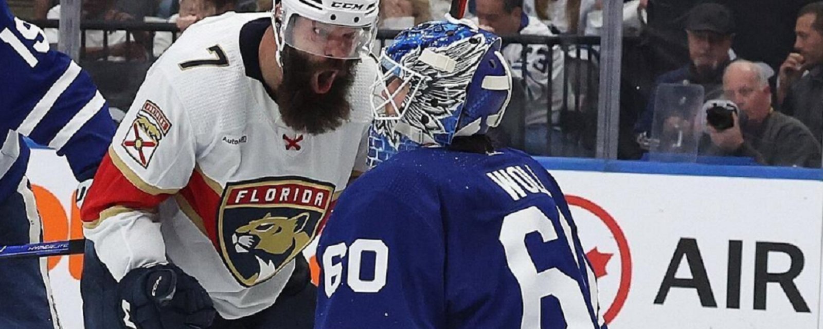 Radko Gudas taunts Maple Leafs fans in return to Toronto.