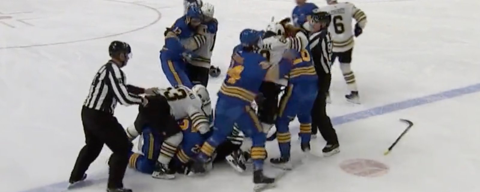 Brad Marchand gets destroyed and all hell breaks loose!