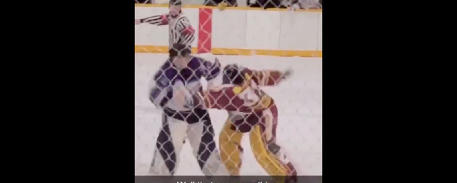 Goalie scrap from Saskatchewan junior league goes viral