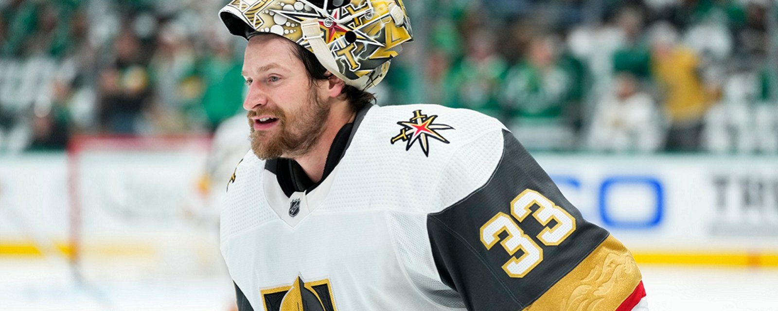 Golden Knights forced to call up a goalie on Sunday.