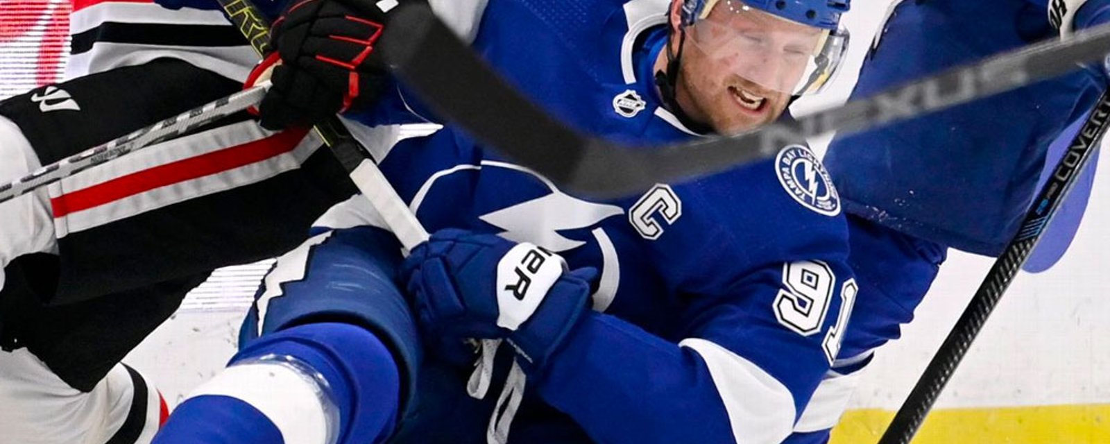 Steven Stamkos pulled from lineup moments before puck drop
