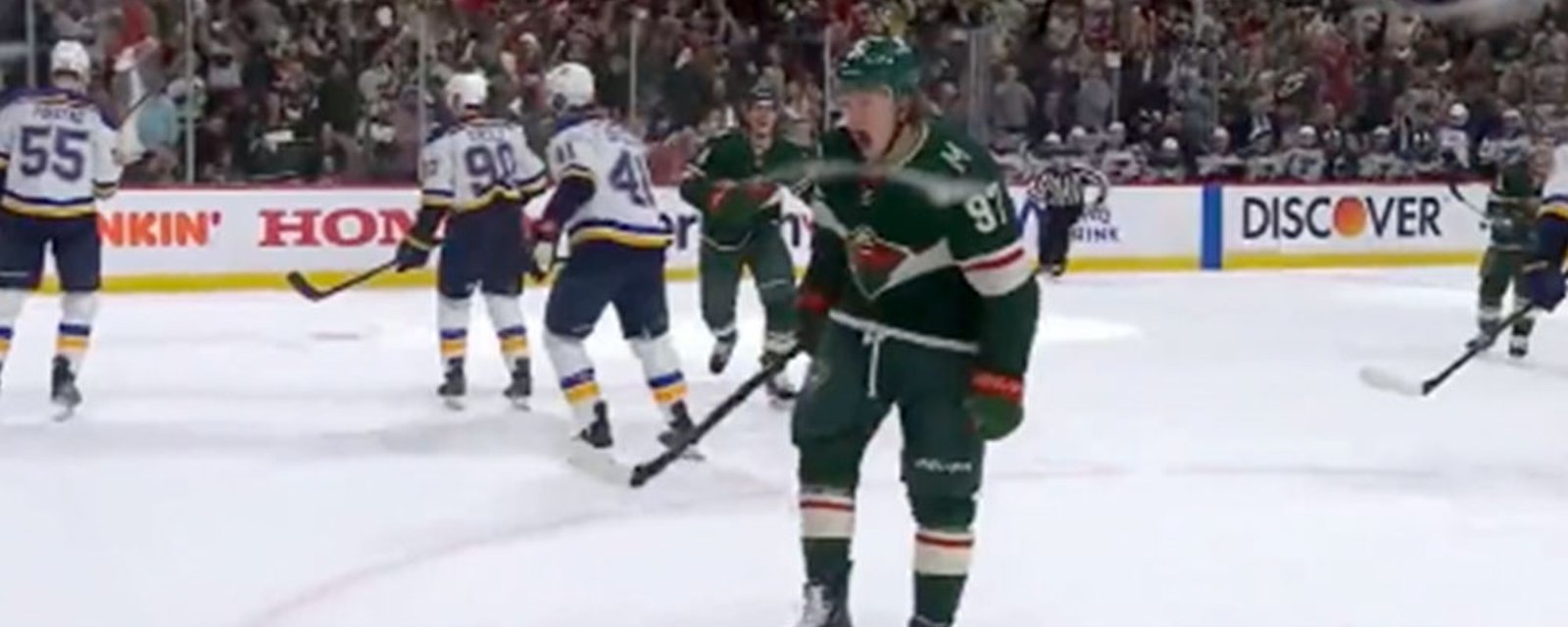 Kaprizov gives the Wild the lead with an insane snipe