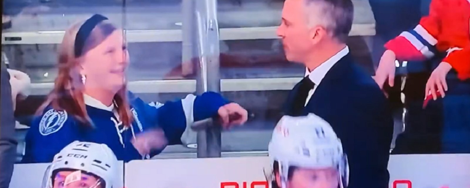Fans gets rejected by Martin St. Louis on Saturday night.