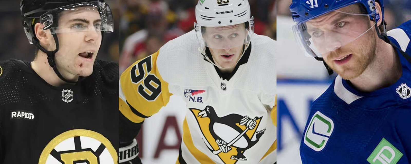 Rumblings of 3-team trade between Penguins, Bruins and Canucks for 3 star forwards! 