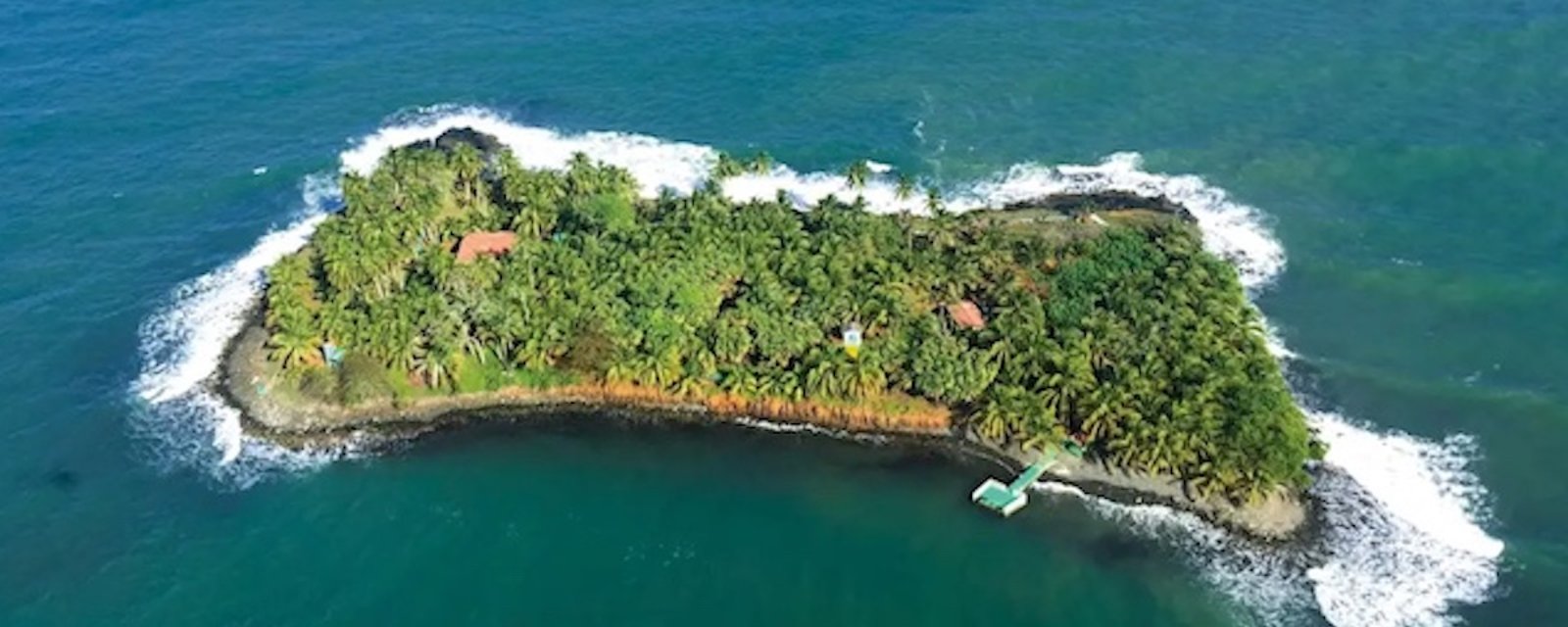 À vendre à prix raisonnable: une île privée avec une maison dans la mer des Caraïbes!
