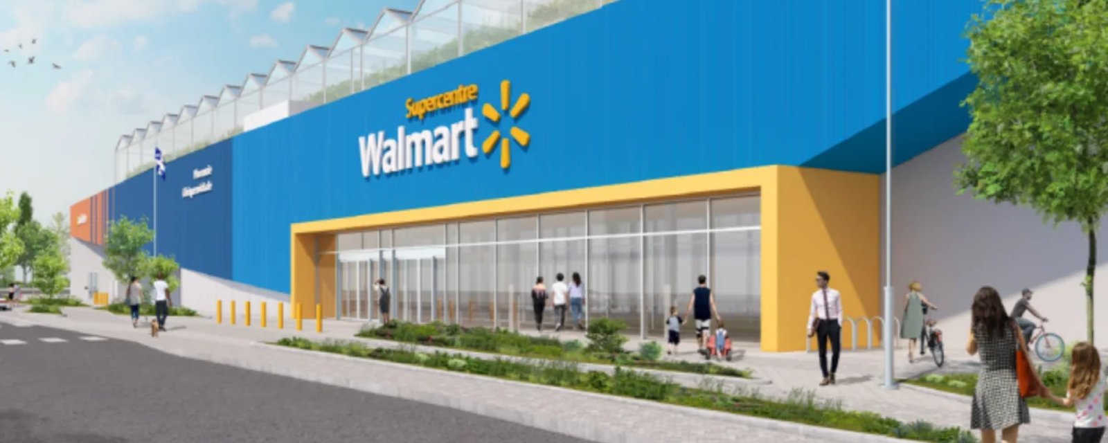 Un nouveau Walmart avec un énorme toit vert verra le jour au Québec