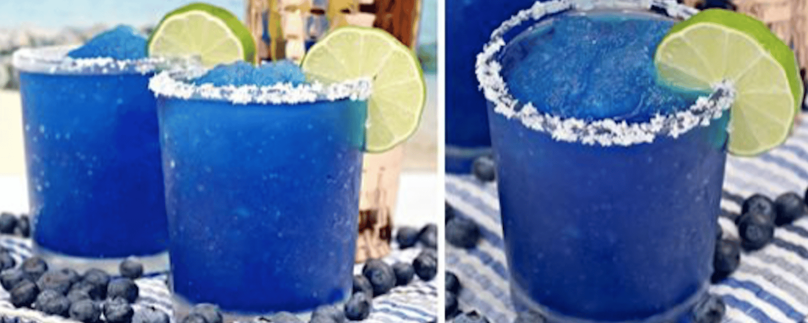 Magnifique Margarita glacée aux bleuets