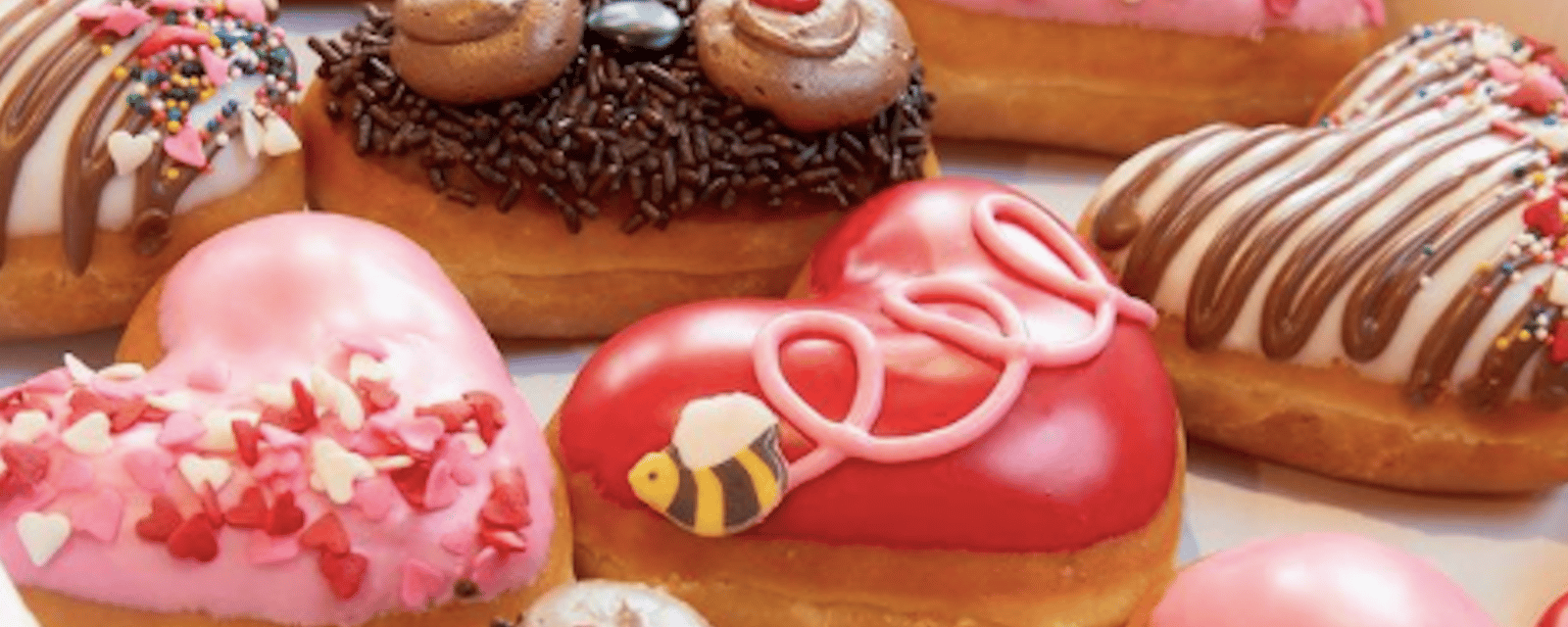 Krispy Kreme a dévoilé ses beignes de  Saint-Valentin 2022