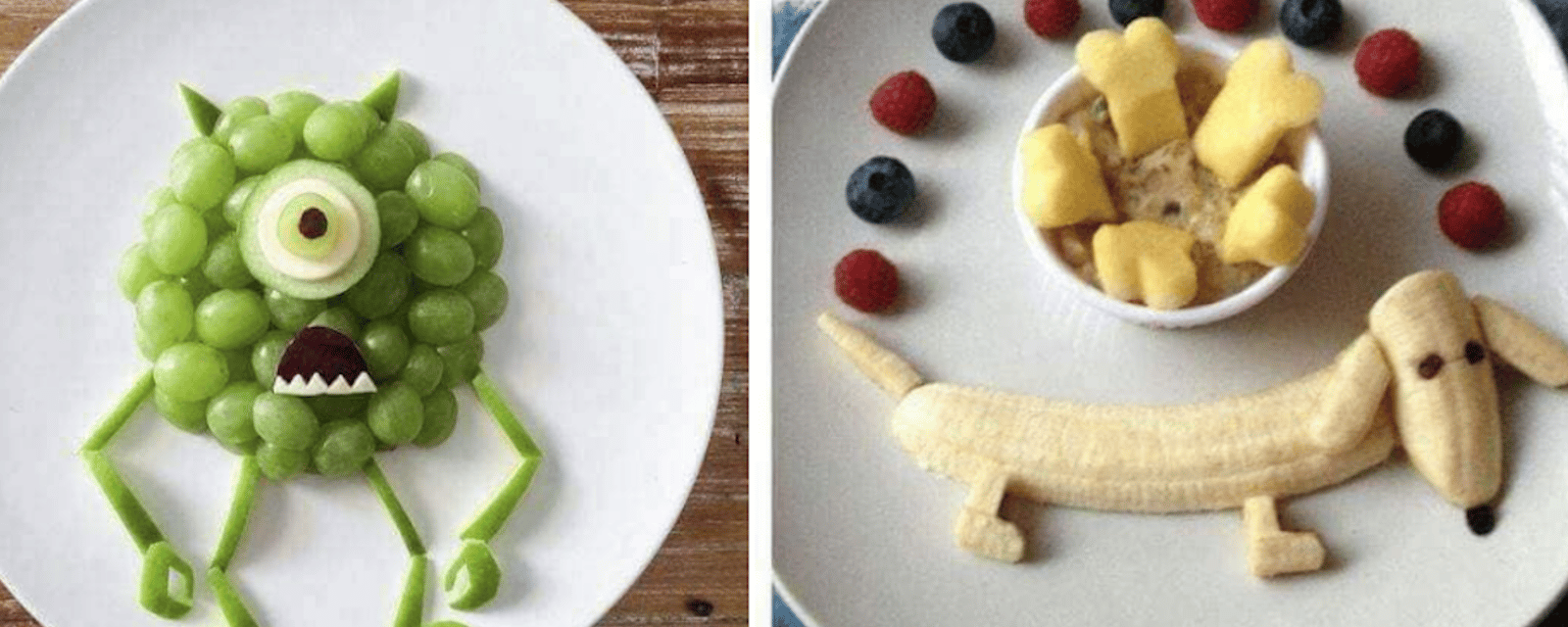 13 superbes assiettes pour donner envie aux enfants  de manger des fruits 