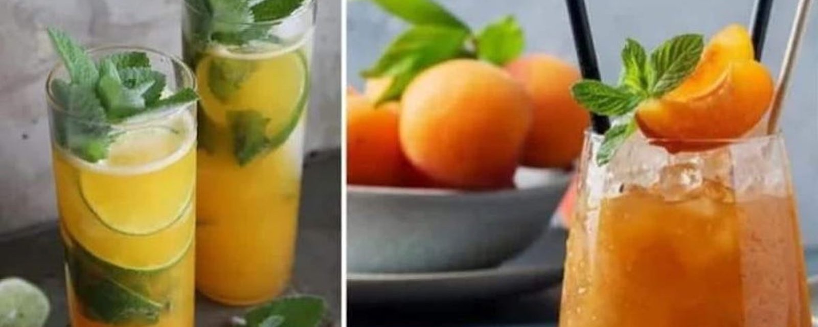 On attire le printemps avec ce mojito lime et abricot!