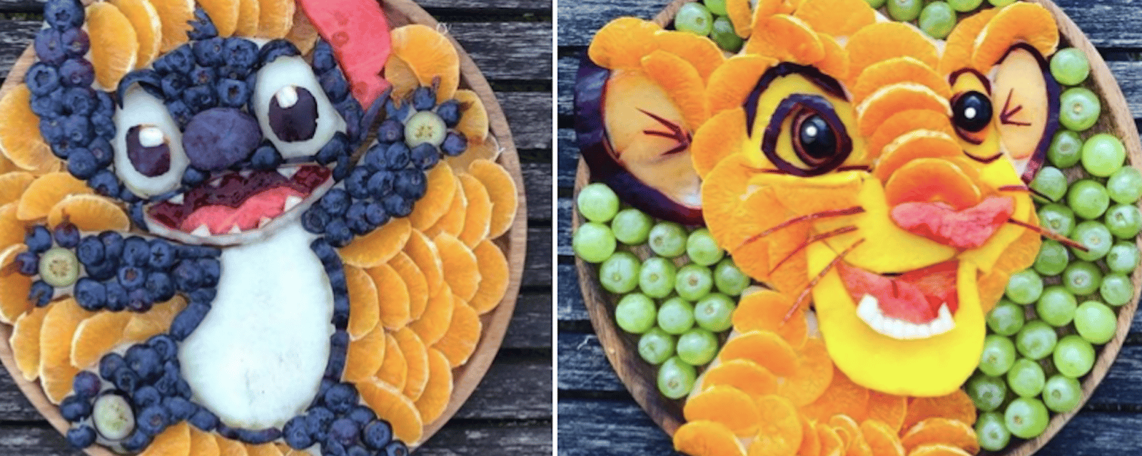 20 superbes assiettes faites de fruits