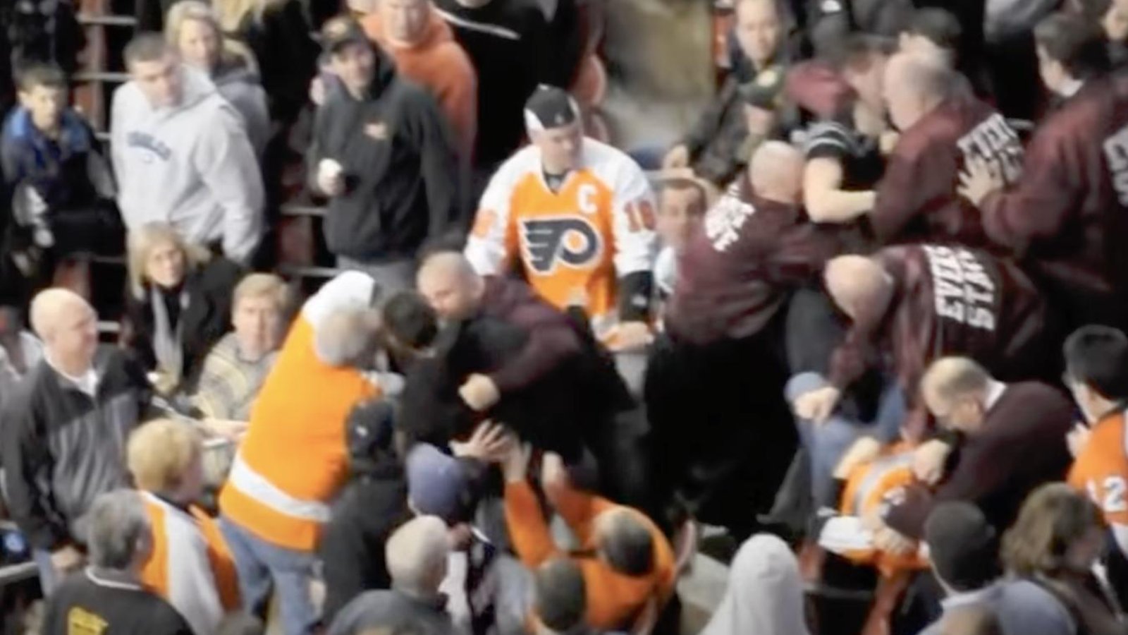 NHL fan fights caught on video