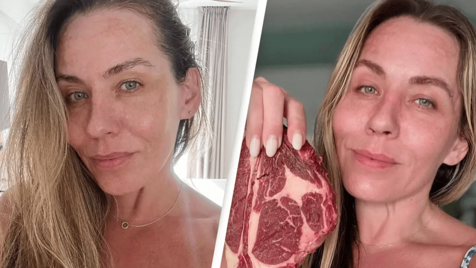 Une femme qui était strictement végétarienne décide maintenant de manger uniquement de la viande