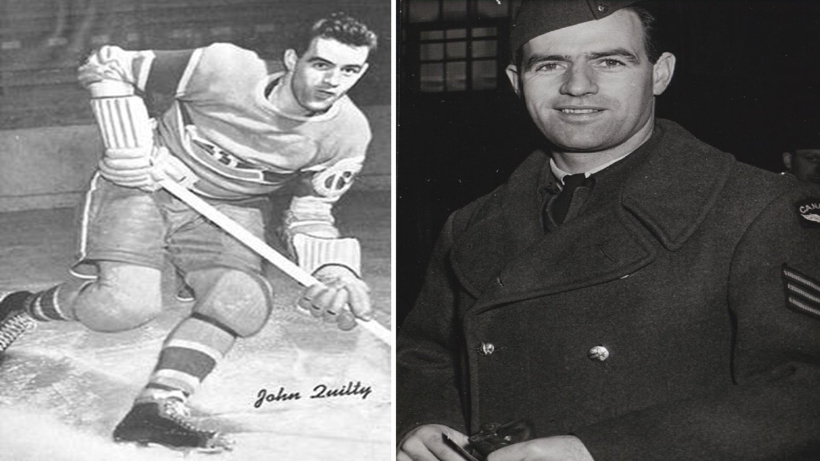 JOHNNY QUILTY | Membre du Canadien et soldat de la Deuxième Guerre mondiale